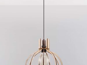 Miniaturka 1 - Lampa z metalowym kloszem w kształcie kuli – światło punktowe