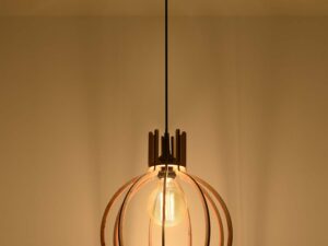 Miniaturka 2 - Lampa wisząca z miedzianym wykończeniem i żarówką E27