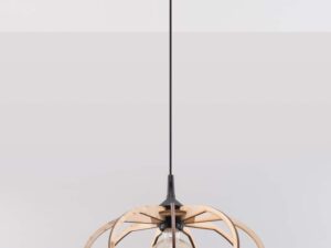 Miniaturka 1 - Minimalistyczna lampa sufitowa z jasnym kloszem w formie kuli