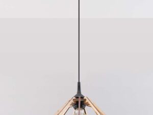 Miniaturka 1 - Wisząca lampa z dekoracyjnym światłem w ciepłym odcieniu