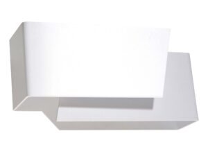 Miniatúra 8 - Biely LED nástenné svietidlo s dvojúrovňovou štruktúrou