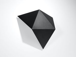 Miniaturka 1 - Czarny kinkiet LED o geometrycznym kształcie