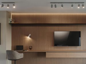 Miniatura 4 - LED reflektor v jasnoszarej wersji do minimalistycznych interiérů