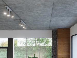 Miniaturka 15 - Lampa LED sufitowa z czterema reflektorami w kuchni z dużym oknem