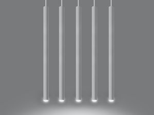 Miniatura 9 - Závěsná LED lampa s pěti bílými tubami ve stylu moderním