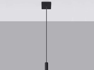 Miniatura 7 - Závěsná černá podlouhlá lampa