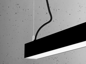 Miniaturka 6 - Nowoczesna lampa LED, czarna obudowa, minimalistyczny styl