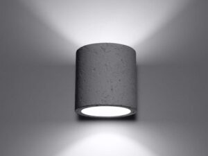 Miniaturka 2 - Nowoczesny kinkiet betonowy z podwójną emisją światła