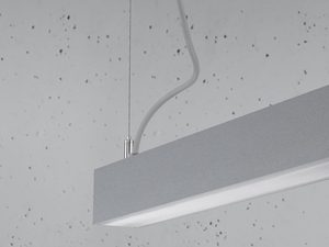 Miniaturka 13 - Lampa LED, srebrna obudowa, minimalistyczny styl do biura