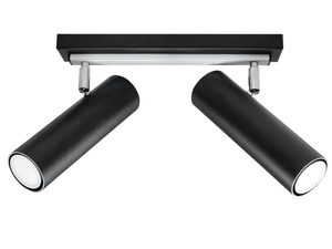 Miniatúra 14 - Čierna LED lampa s dvoma reflektormi, moderný štýl