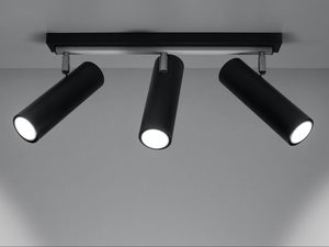 Miniatura 8 - Moderní trojitá LED lampa s černými reflektory