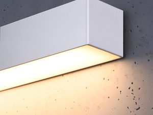 Miniaturka 4 - Lampa ścienna LED w białej obudowie, nowoczesny design