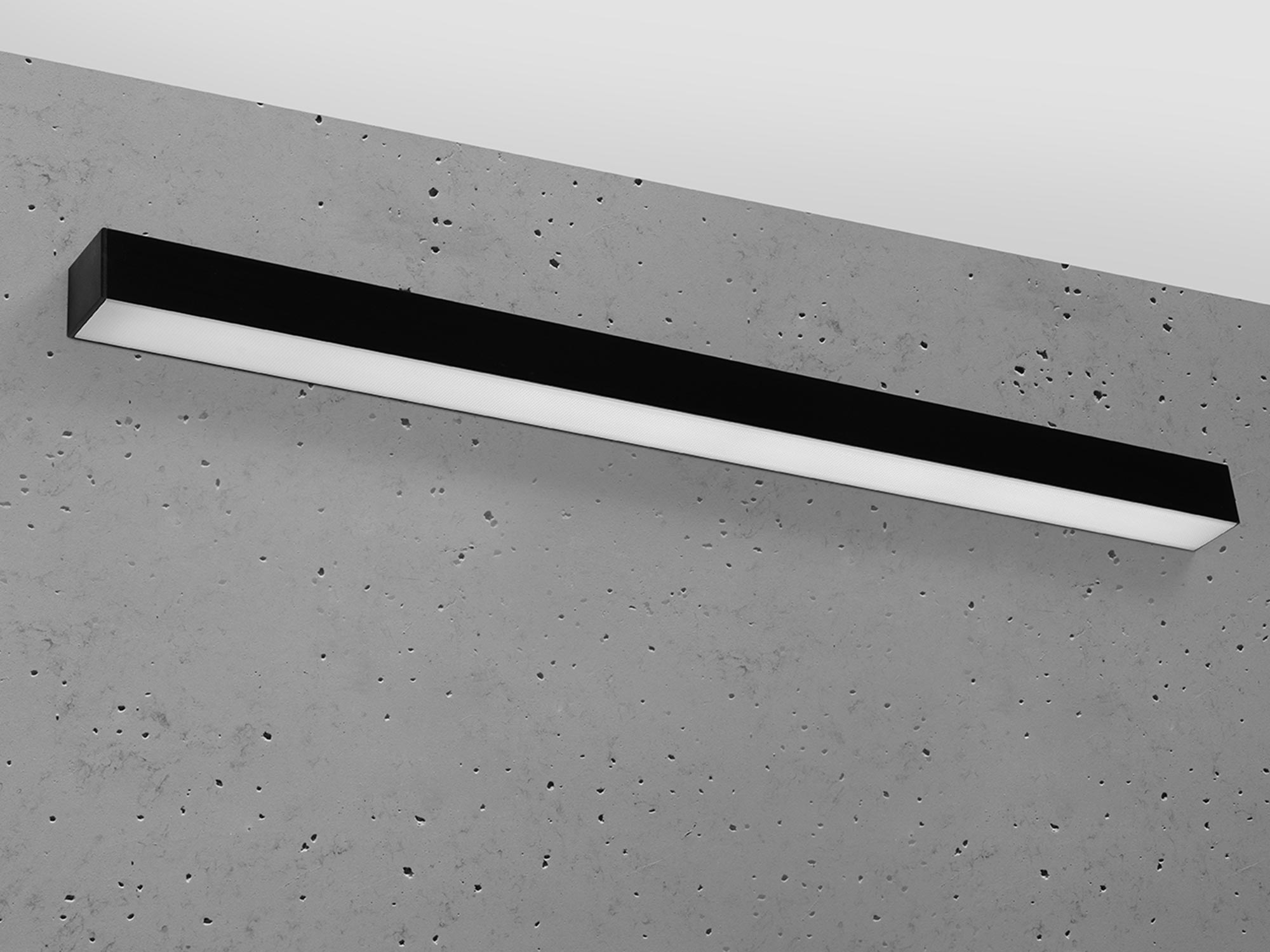 Nowoczesna lampa LED, minimalistyczny design, czarna obudowa Nowoczesna lampa LED, minimalistyczny design, czarna obudowa