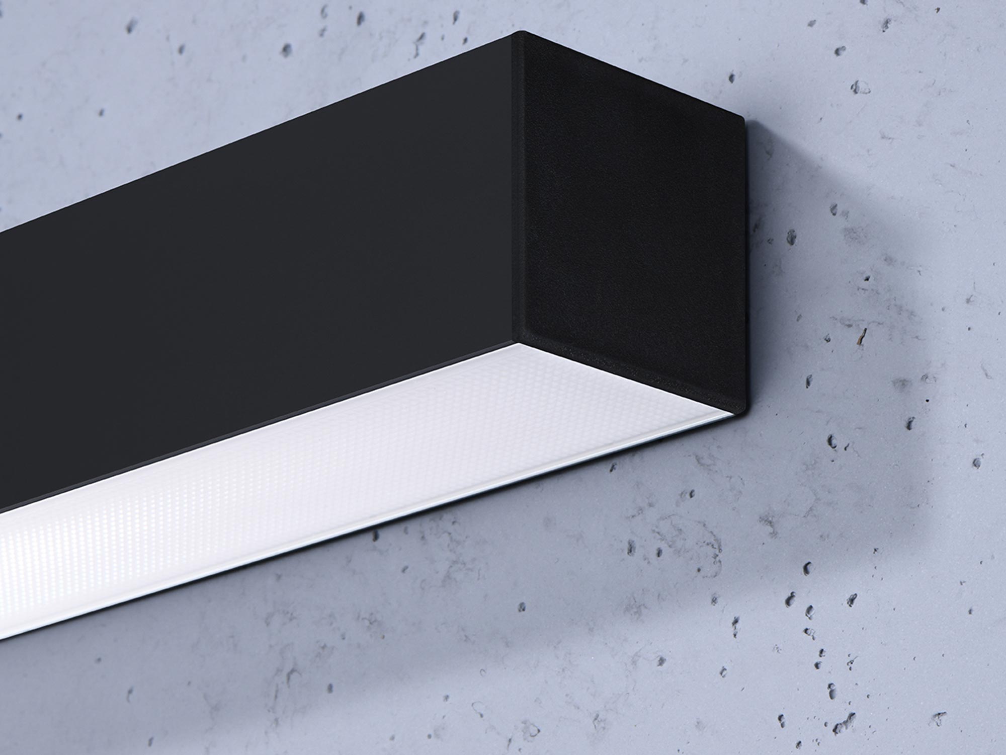 Nowoczesna lampa LED, czarna obudowa, minimalistyczny design Nowoczesna lampa LED, czarna obudowa, minimalistyczny design