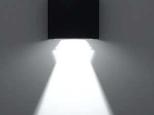 Miniatura 5 - Designový LED nástěnné svítidlo v barvě černým s dvojitým odleskem