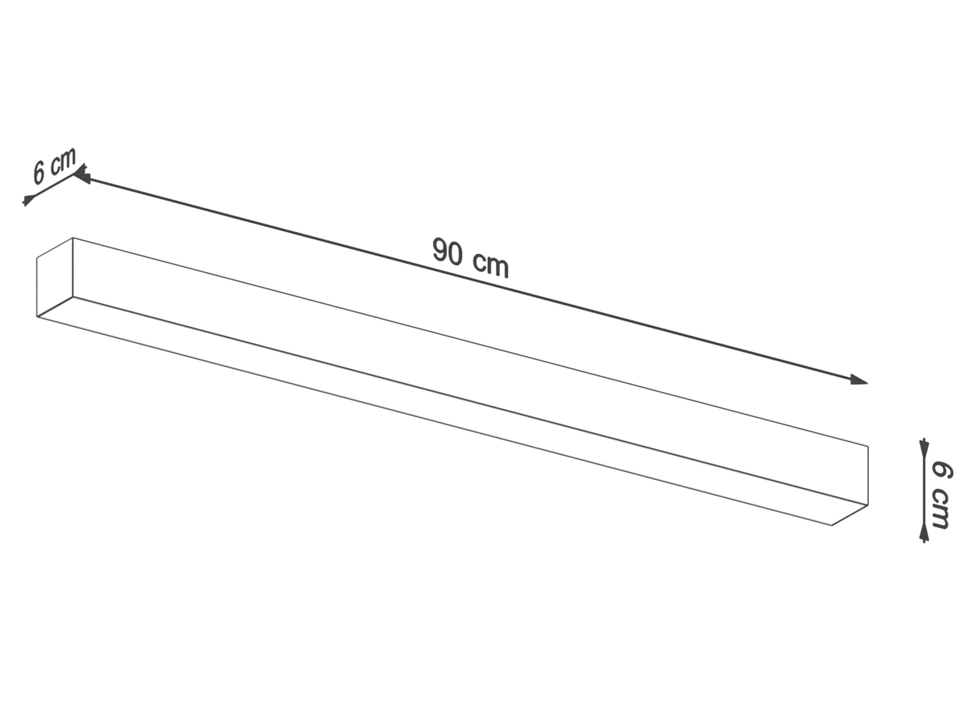 Wymiary panelowej lampy LED Wymiary panelowej lampy LED