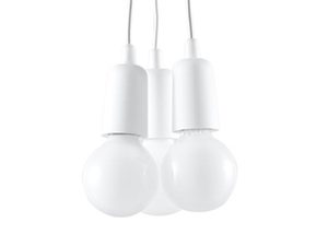 Miniatura 14 - Moderní závěsná lampa se třemi bílými stínidly LED