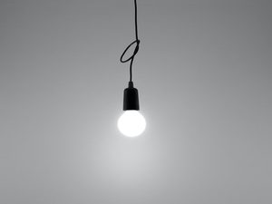 Miniaturka 9 - Nowoczesna szara lampa LED z oprawką i jedną kulistą żarówką