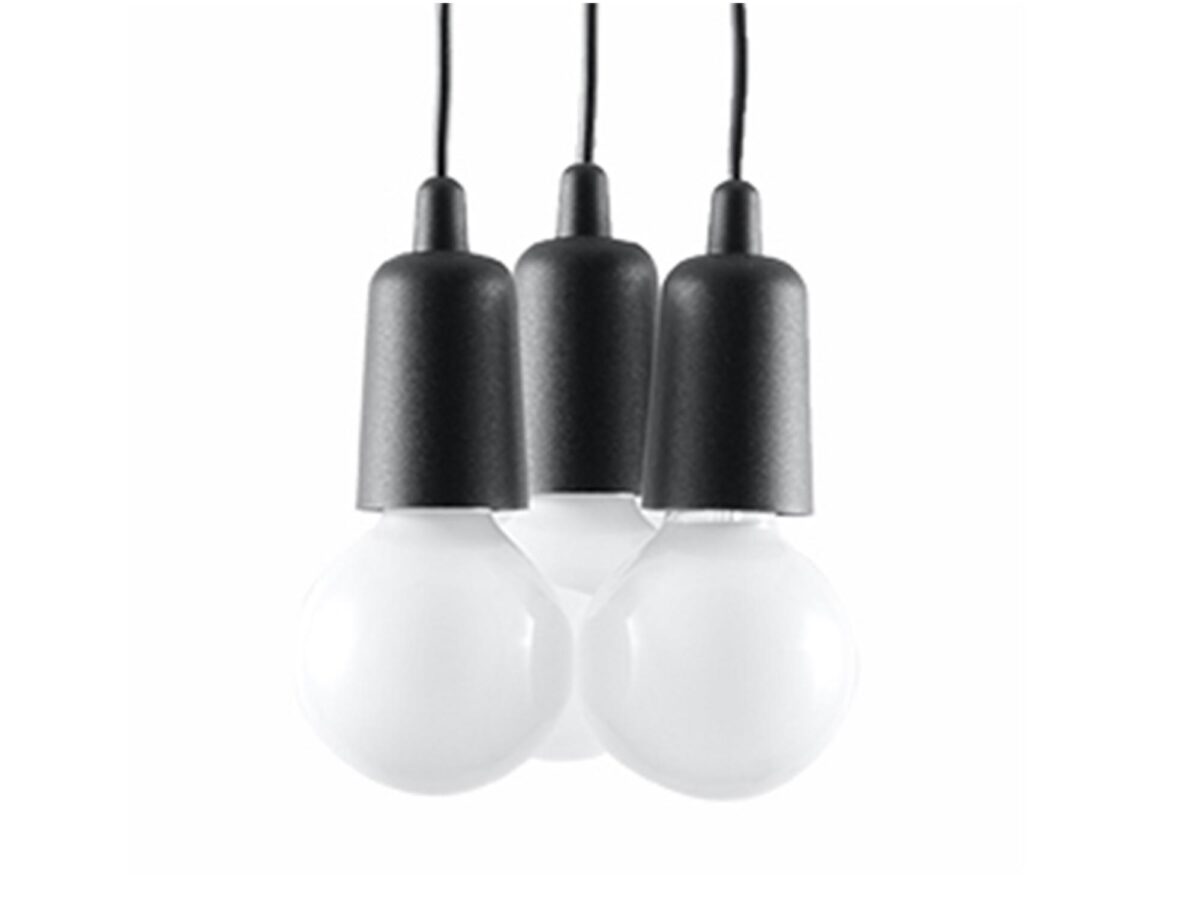 Minimalistické tříbodové závěsné svítidlo 15 cm KROMA 3