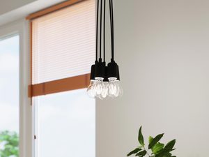 Miniatura 6 - Černá závěsná lampa s černými kabely