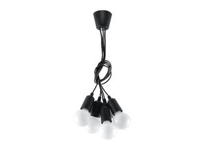 Miniaturka 9 - Designerska lampa czarna z przewodami i żarówkami LED