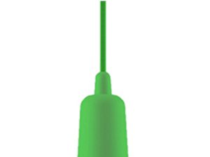 Miniatúra 16 - Designerská zelená závesná lampa s bielou žiarovkou