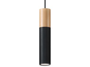 Miniatúra 8 - Čierna lampa s drevom