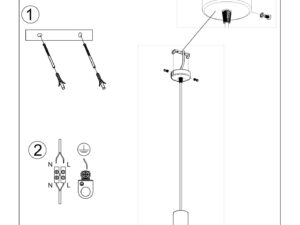 Miniatura 7 - Montážní výkres pojedynczej tubusové lampy – instrukcja krok po kroku