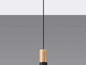 Miniatura 1 - Detail na moderní dřevěnou lampu ve stylu skandynawskim