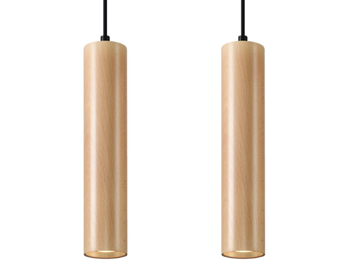 Lampa Wisząca LIRADIX 2 Naturalne Drewno
