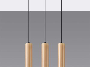Miniaturka 1 - Drewniane tuby jako lampy wiszące – minimalistyczny styl