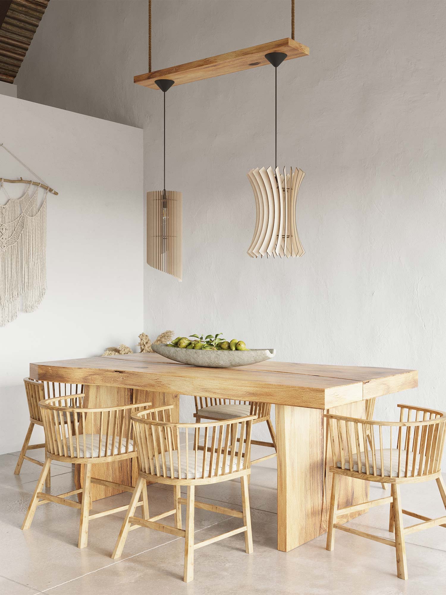 Nowoczesna lampa z giętych drewnianych listew – efektowny zwis w stylu skandynawskim Nowoczesna lampa z giętych drewnianych listew – efektowny zwis w stylu skandynawskim