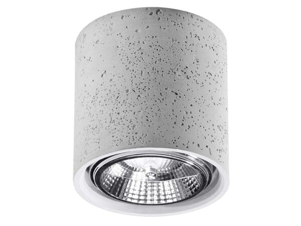Cylindryczna lampa z betonu