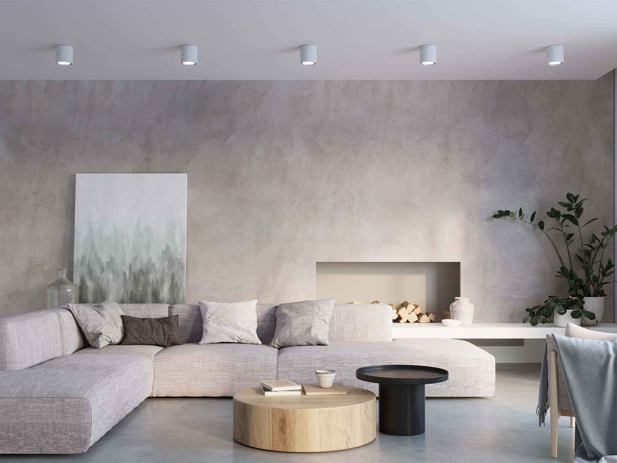 Schemat techniczny montażu oprawy punktowej z betonu Schemat techniczny montażu oprawy punktowej z betonu