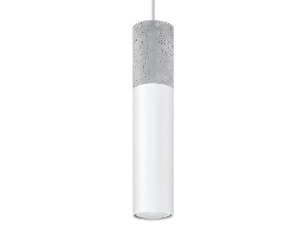 Lampa z betonu i szkła w minimalistycznym stylu loftowym