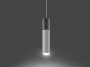 Miniaturka 2 - Lampa wisząca betonowo-biała w nowoczesnym stylu industrialnym