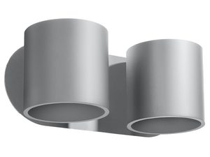 Miniaturbild 16 - Grauer Wandleuchte Wand mit cylindrycznej Form fürs Wohnzimmer