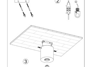 Miniaturka 7 - Instrukcja instalacji drewnianej lampy LED na suficie