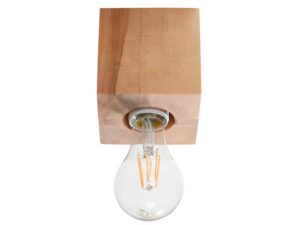 Miniatúra 7 - Svietidlo z masívneho dreva s klasickou LED žiarovkou v retro štýle