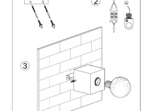 Miniatura 7 - Szkic montážní prostej svítidla stolní s paticí