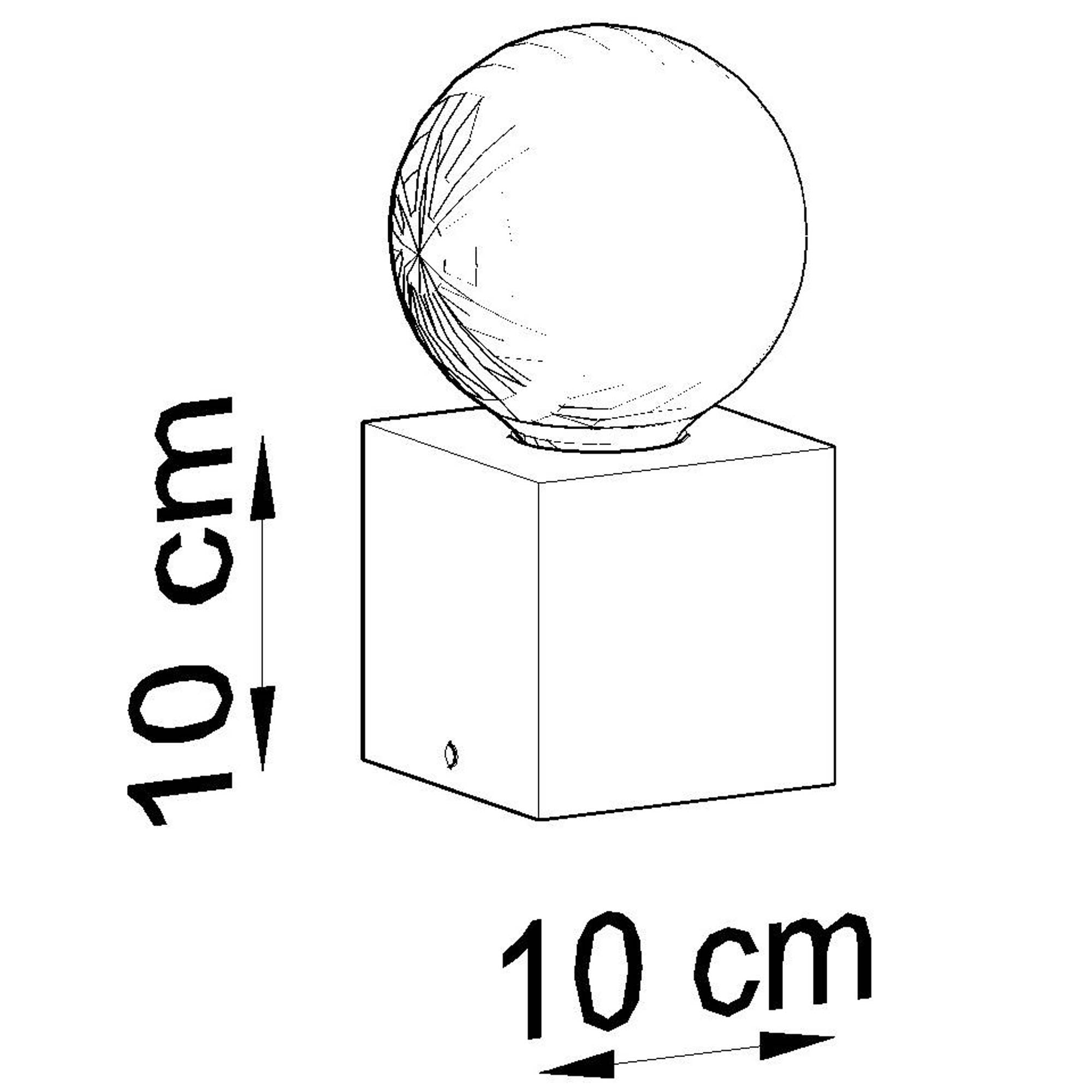 Designerska lampa z żarówką LED na prostopadłościennej bazie z betonu Designerska lampa z żarówką LED na prostopadłościennej bazie z betonu