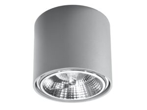 Miniaturka 6 - Biała lampa LED o cylindrycznym kształcie z teksturą