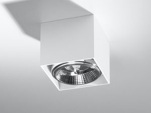 Miniatura 1 - Moderní bílá LED lampa natynkowa z kierunkowym světlem