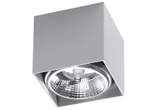 Miniatura 6 - Designová LED lampa šedá, natynkowa z mocnym odbiciem světla