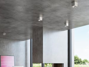 Miniatura 9 - Betonový sufit s šedými lampami LED v formie krychle