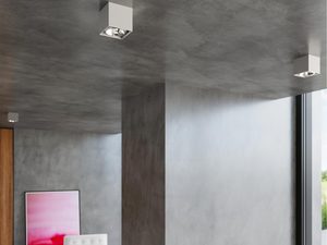 Miniatura 11 - Moderní aranžmá s šedou lampou LED v suficie betonowym