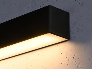 Miniaturka 4 - Nowoczesna lampa LED do sufitu, czarna obudowa