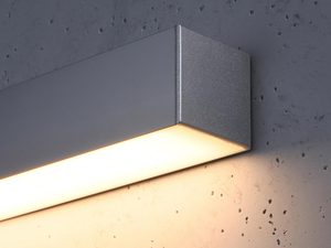 Miniaturka 14 - Srebrna lampa ścienna LED, gładka powierzchnia, nowoczesny design