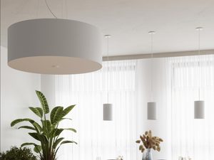 Miniatura 10 - Úzká šedá LED lampa zavěšená ve stylu skandynawskim