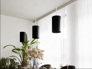 Miniatura 5 - Designové černé závěsné lampy LED v světlým salonie
